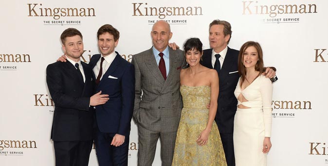 งานเปิดตัวหนัง งานพรีเมียร์  Kingsman: The Secret Service ที่ลอนดอน 