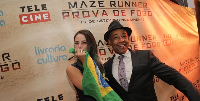 งานเปิดตัวหนัง งานพรีเมียร์ Maze Runner: The Scorch Trials  ที่ บราซิล