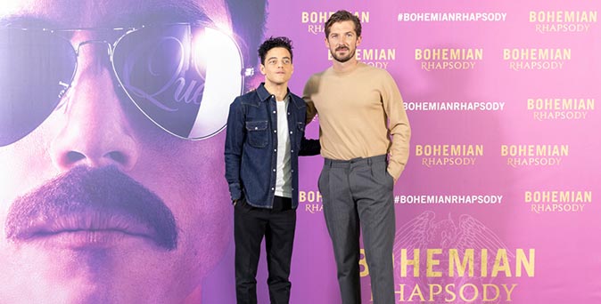 งานเปิดตัวหนัง รามี มาเลค และกวิลิม ลี ร่วมงานเปิดตัวภาพยนตร์ Bohemian Rhapsody ที่เมืองมาดริด ประเทศสเปน