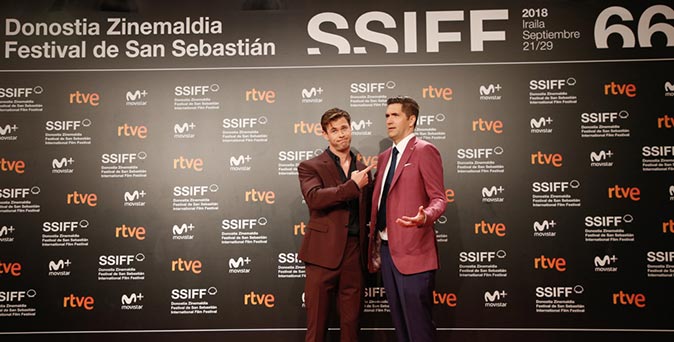 งานเปิดตัวหนัง 2 หนุ่มจาก Bad Times at the El Royale ร่วมงาน 66th San Sebastian International Film Festival
